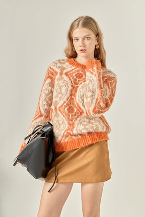 ENGLISH FACTORY - Brushed Mohair Tie Dye Sweater - SWEATERS & KNITS available at Objectrare