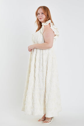 ENGLISH FACTORY - Ribbon Embroidered Maxi Dress - DRESSES available at Objectrare