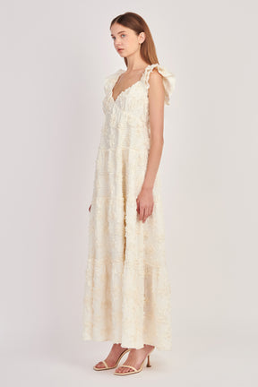 ENGLISH FACTORY - Ribbon Embroidered Maxi Dress - DRESSES available at Objectrare