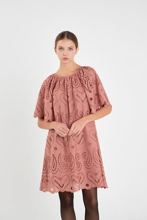 ENGLISH FACTORY - Paisley Embroidered Mini Dress - DRESSES available at Objectrare