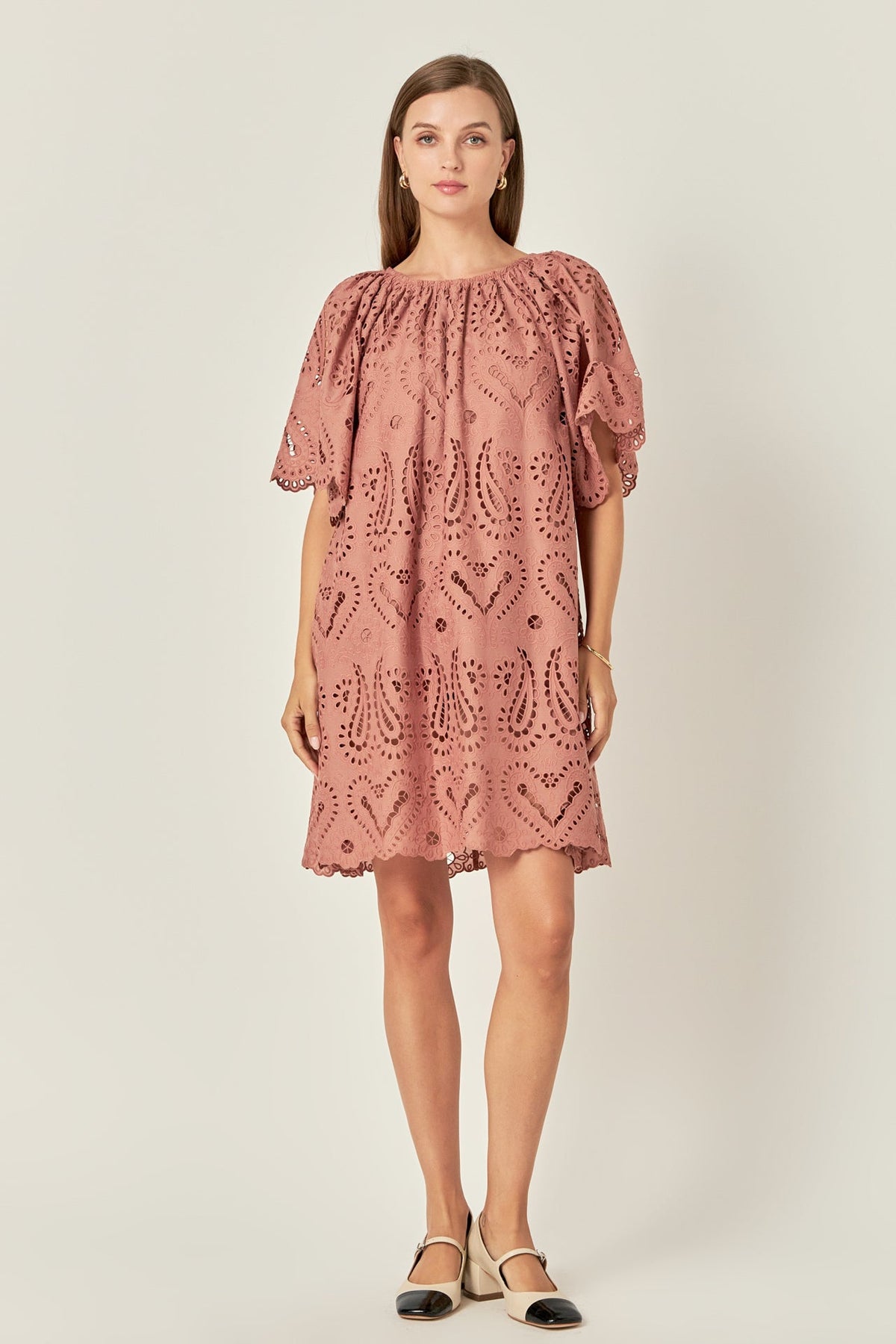 ENGLISH FACTORY - Paisley Embroidered Mini Dress - DRESSES available at Objectrare