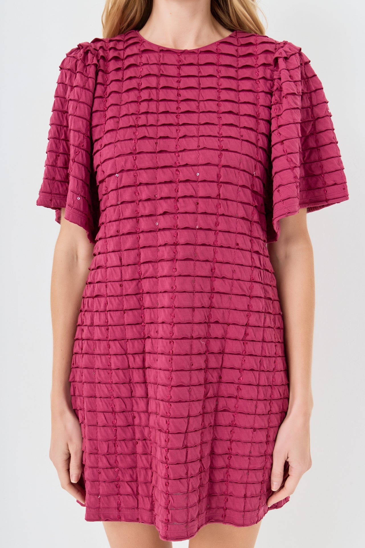 ENGLISH FACTORY - Tiered Jersey Mini Dress With Embroidery - DRESSES available at Objectrare