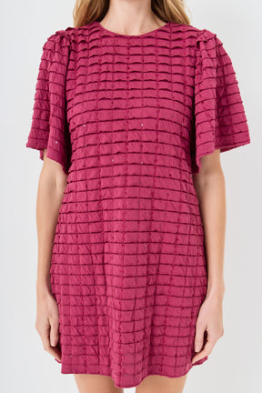 ENGLISH FACTORY - Tiered Jersey Mini Dress With Embroidery - DRESSES available at Objectrare