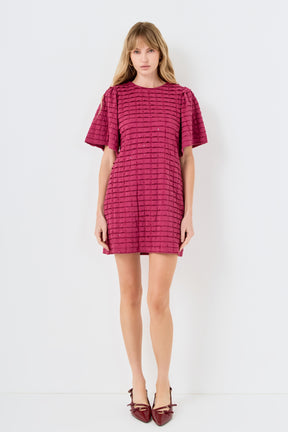 ENGLISH FACTORY - Tiered Jersey Mini Dress With Embroidery - DRESSES available at Objectrare