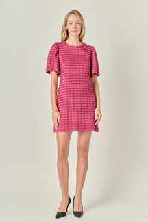 ENGLISH FACTORY - Tiered Jersey Mini Dress With Embroidery - DRESSES available at Objectrare