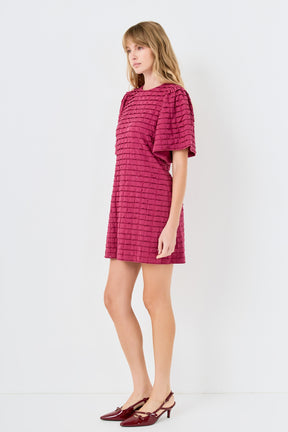 ENGLISH FACTORY - Tiered Jersey Mini Dress With Embroidery - DRESSES available at Objectrare