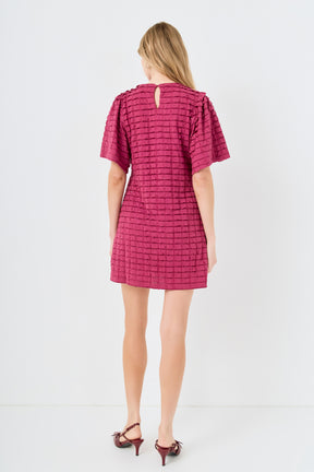 ENGLISH FACTORY - Tiered Jersey Mini Dress With Embroidery - DRESSES available at Objectrare