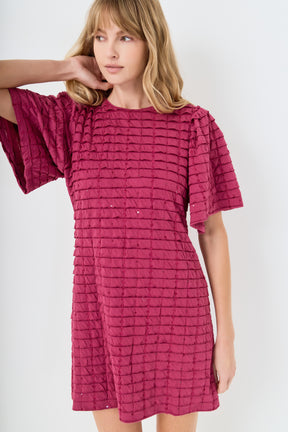 ENGLISH FACTORY - Tiered Jersey Mini Dress With Embroidery - DRESSES available at Objectrare