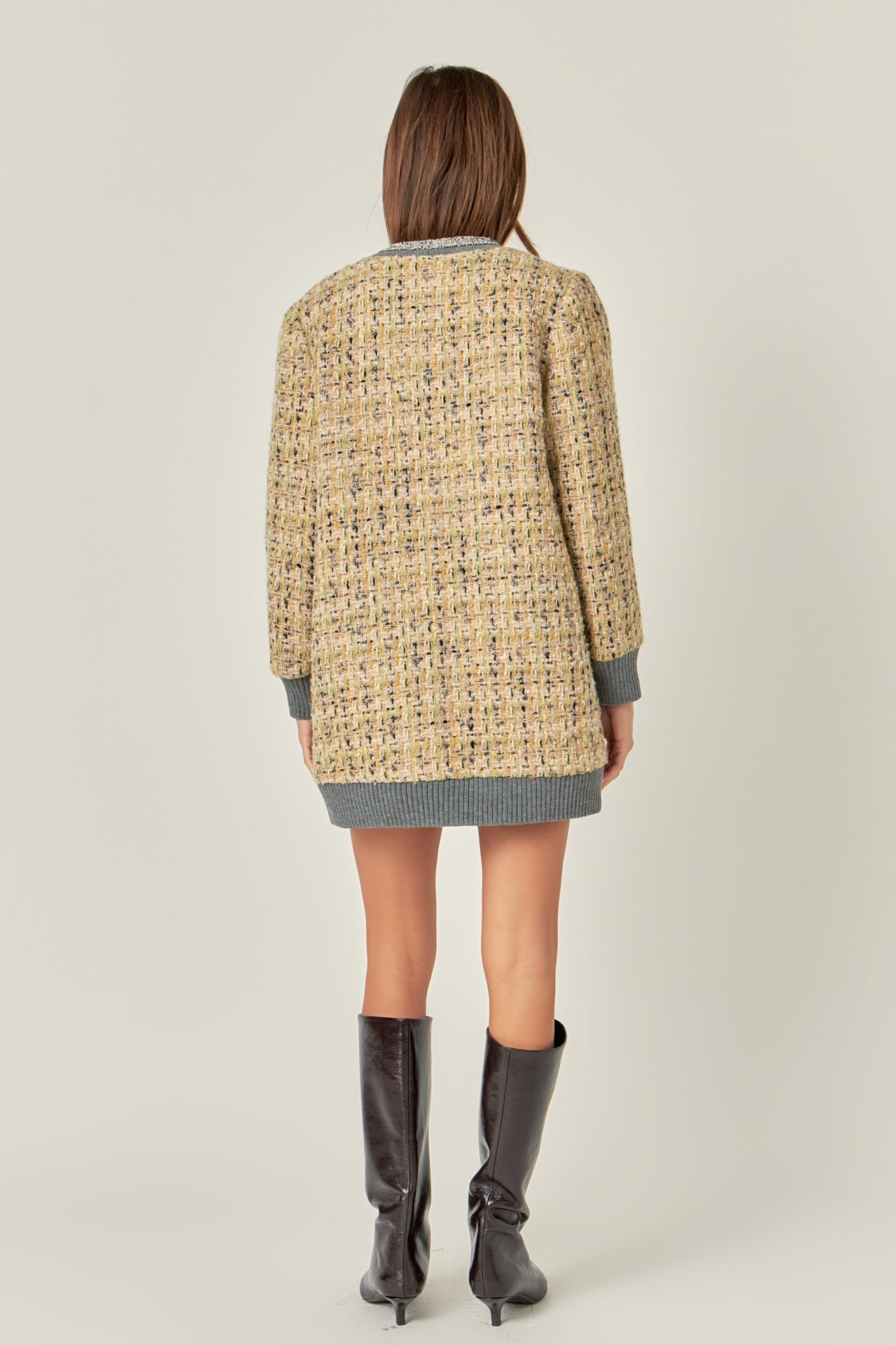 ENGLISH FACTORY - English Factory - Boucle Coat With Trim - COATS available at Objectrare