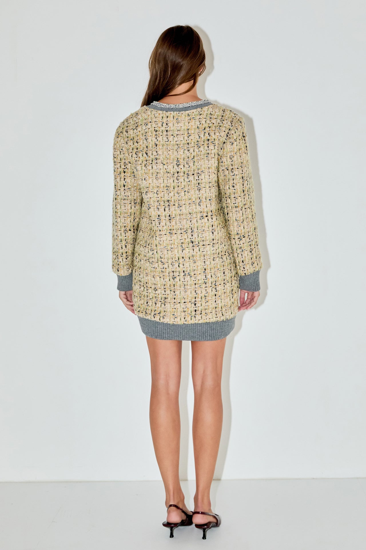 ENGLISH FACTORY - Boucle Coat With Trim - COATS available at Objectrare