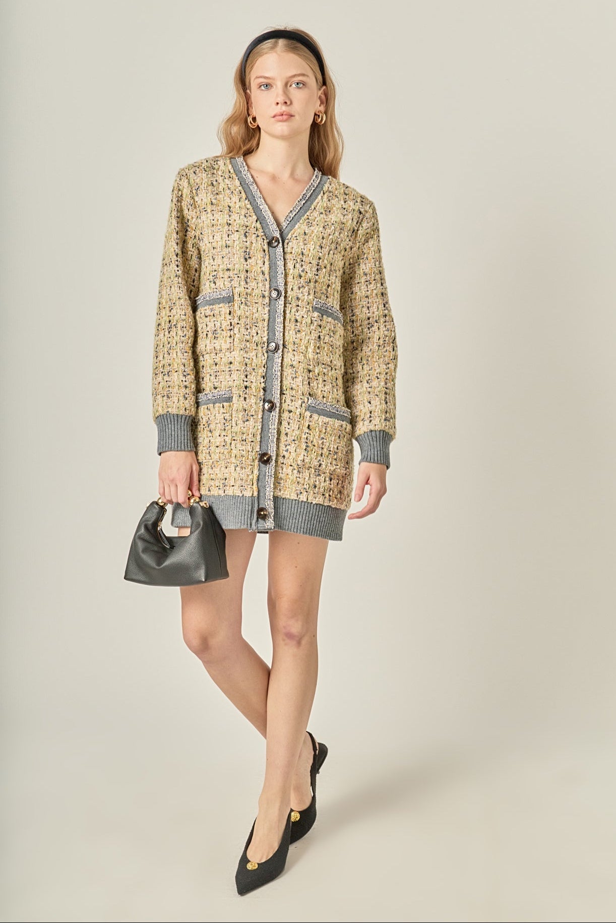 ENGLISH FACTORY - Boucle Coat With Trim - COATS available at Objectrare