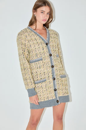 ENGLISH FACTORY - Boucle Coat With Trim - COATS available at Objectrare