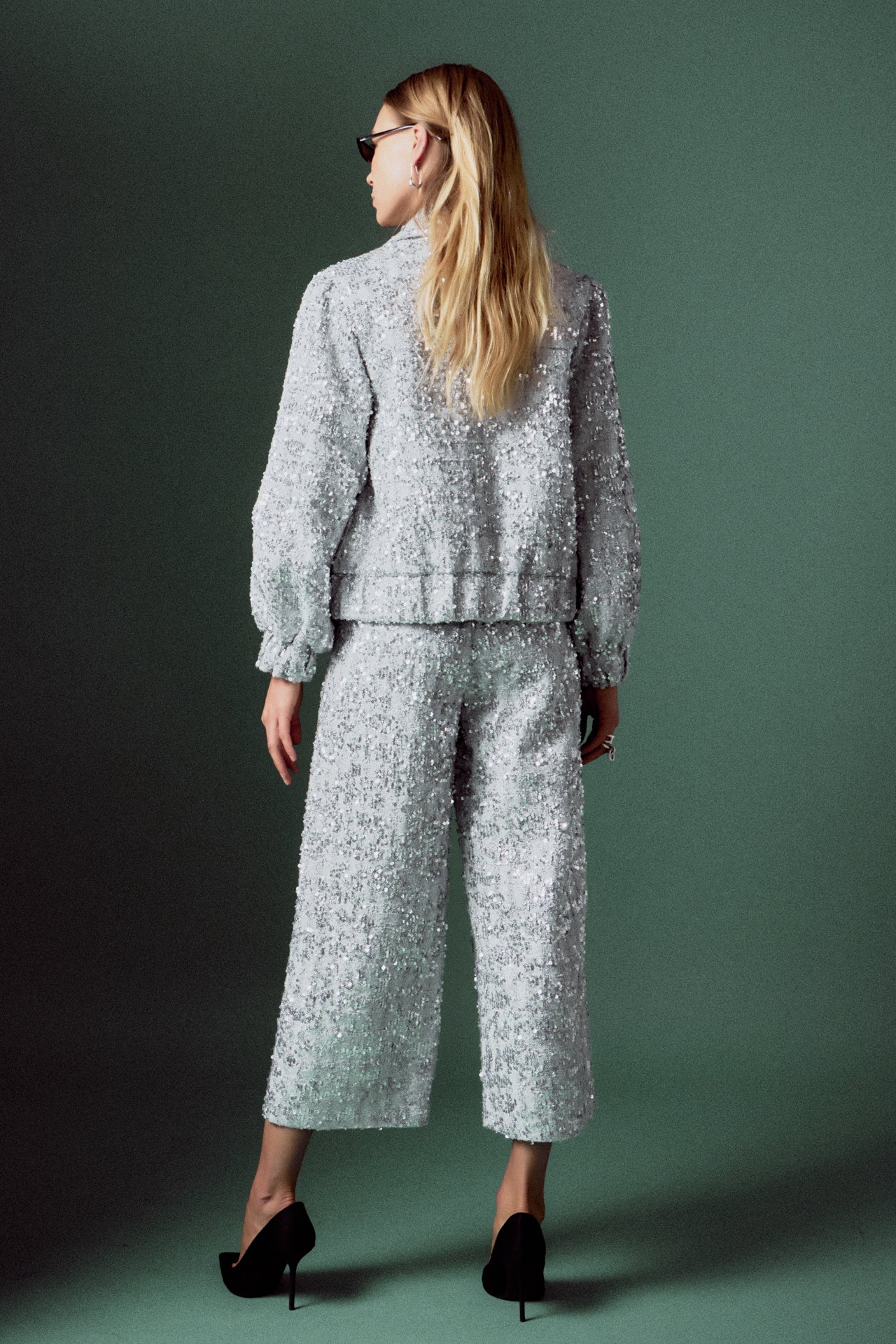 ENGLISH FACTORY - Sequin Tweed Jacket - JACKETS available at Objectrare