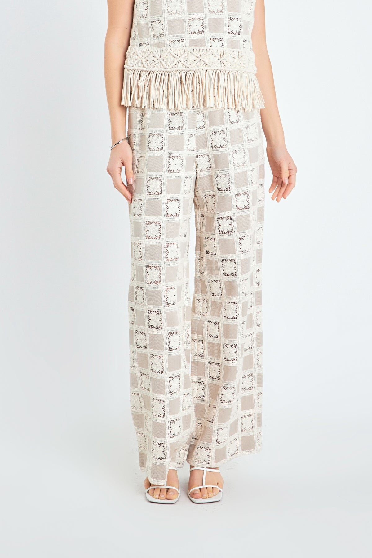 ENGLISH FACTORY - Crocket Patchwork Pants - PANTS available at Objectrare