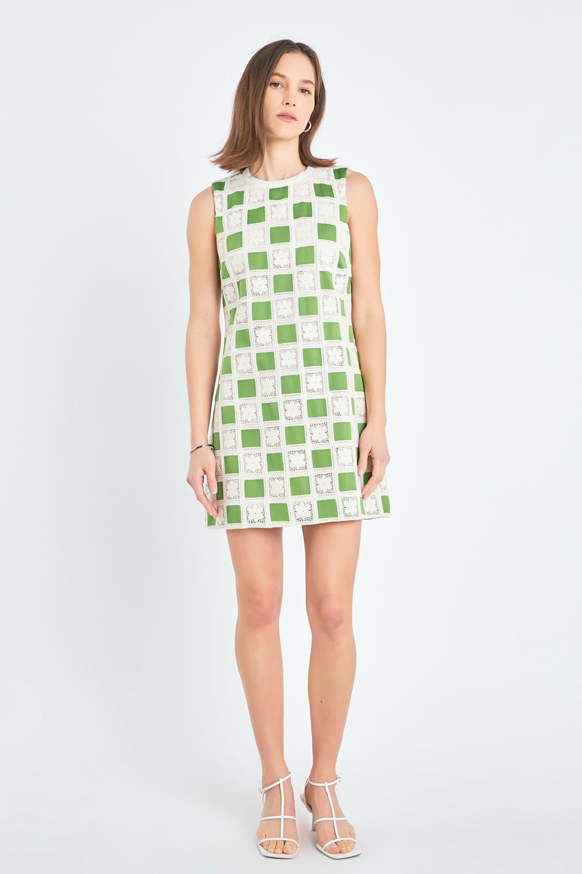 ENGLISH FACTORY - Crochet Patchwork Mini Dress - DRESSES available at Objectrare