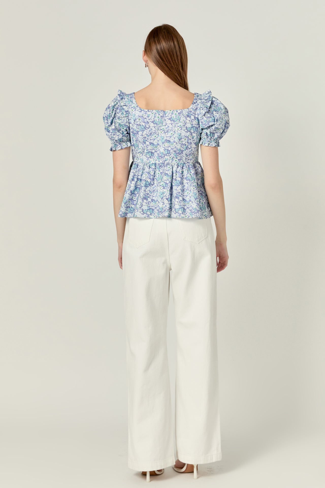 ENGLISH FACTORY - English Factory - Floral Print Top With Flower - TOPS available at Objectrare