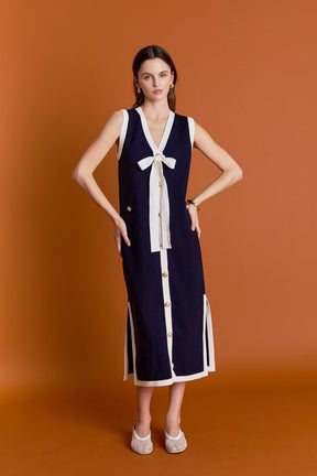 ENGLISH FACTORY - Nicole Knit Midi Dress - DRESSES available at Objectrare