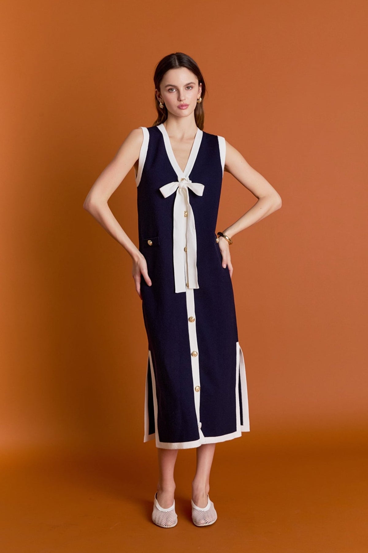 ENGLISH FACTORY - Nicole Knit Midi Dress - DRESSES available at Objectrare