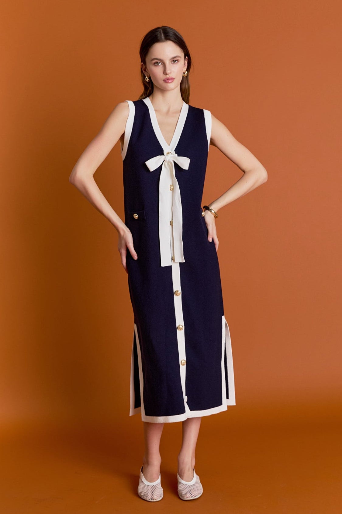 ENGLISH FACTORY - Nicole Knit Midi Dress - DRESSES available at Objectrare