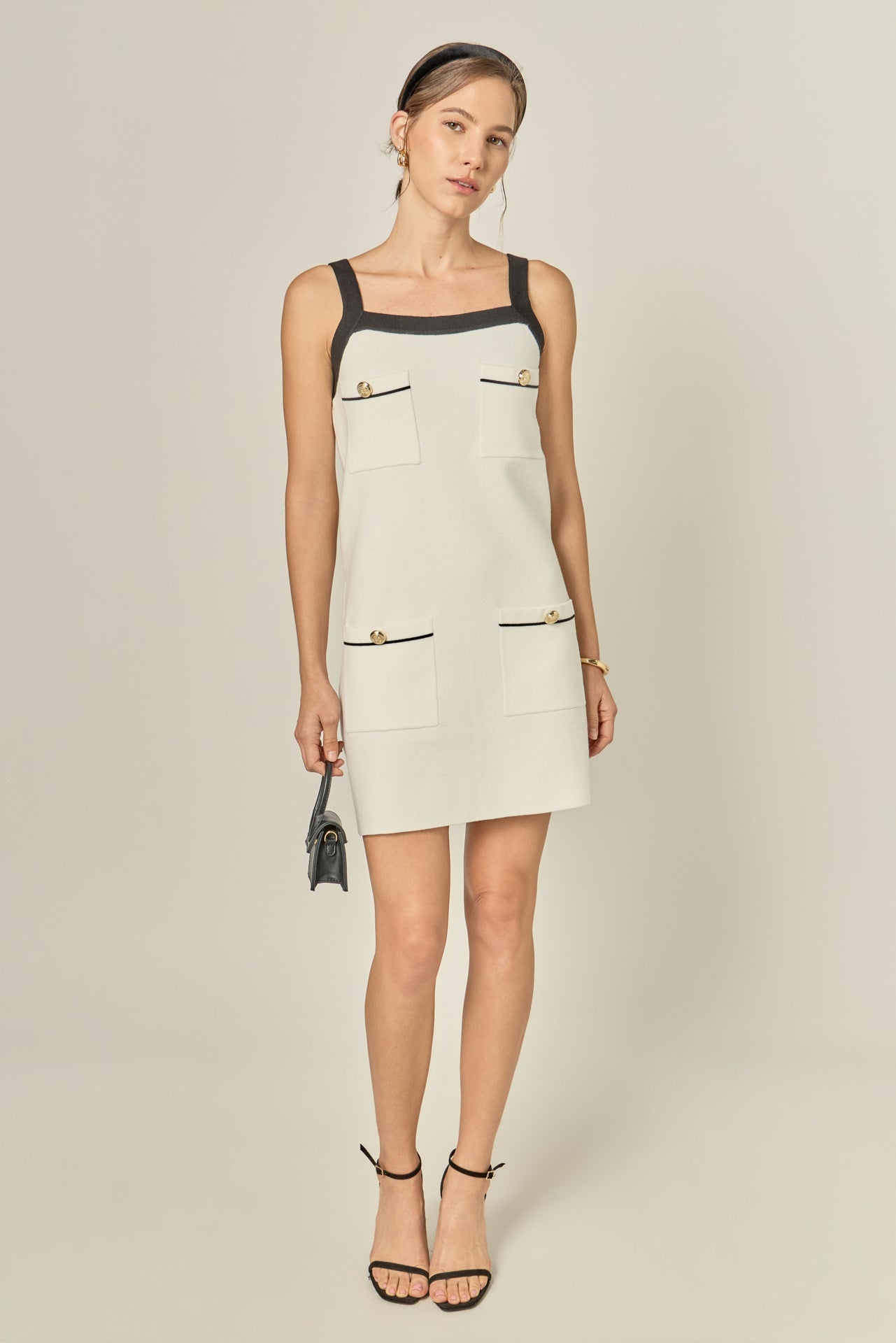 ENGLISH FACTORY - Knit Mini Dress With Pockets - DRESSES available at Objectrare