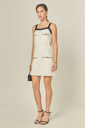 ENGLISH FACTORY - Knit Mini Dress With Pockets - DRESSES available at Objectrare