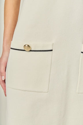 ENGLISH FACTORY - Knit Mini Dress With Pockets - DRESSES available at Objectrare