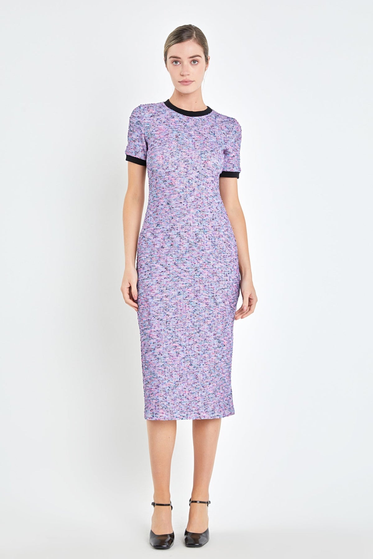 ENGLISH FACTORY - Rainbow Knit Midi Dress - DRESSES available at Objectrare
