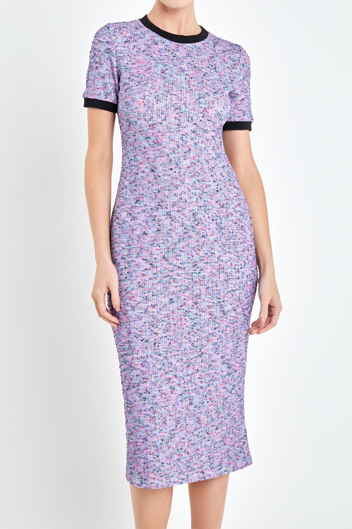 ENGLISH FACTORY - Rainbow Knit Midi Dress - DRESSES available at Objectrare