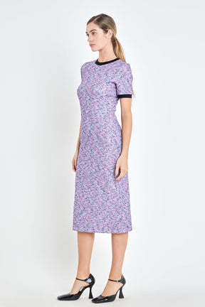 ENGLISH FACTORY - Rainbow Knit Midi Dress - DRESSES available at Objectrare