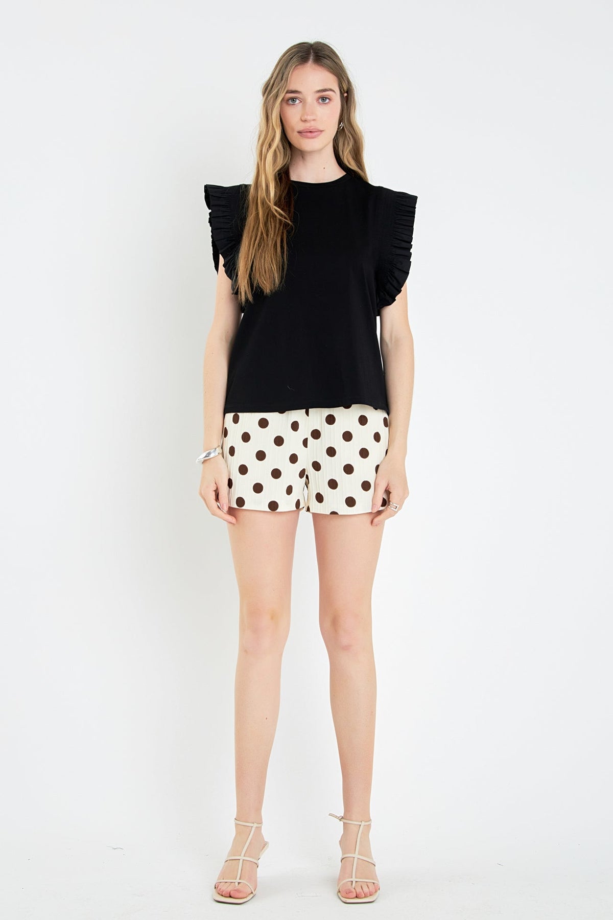 ENGLISH FACTORY - English Factory - Textured Dots Shorts - SHORTS available at Objectrare