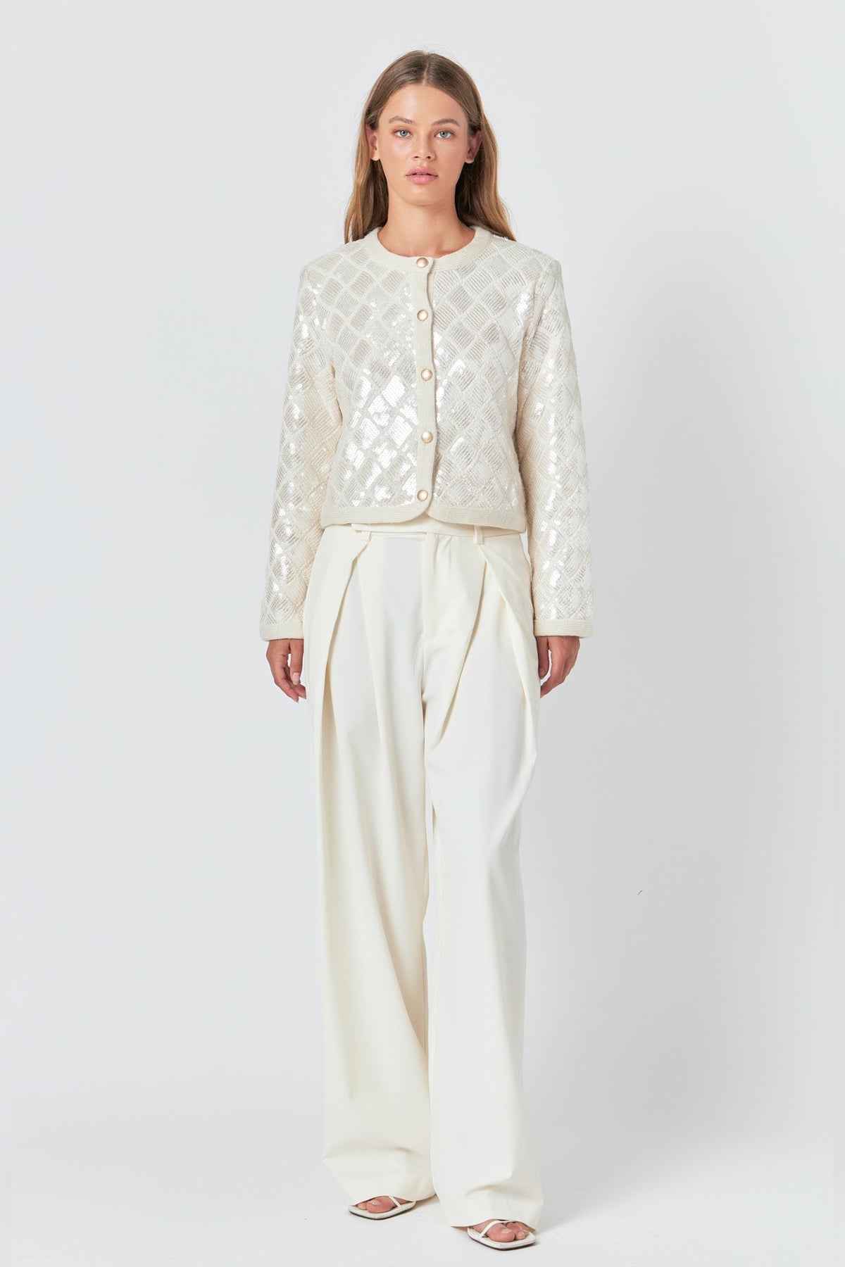 ENDLESS ROSE - Sequin Patchwork Crochet Jacket - JACKETS available at Objectrare