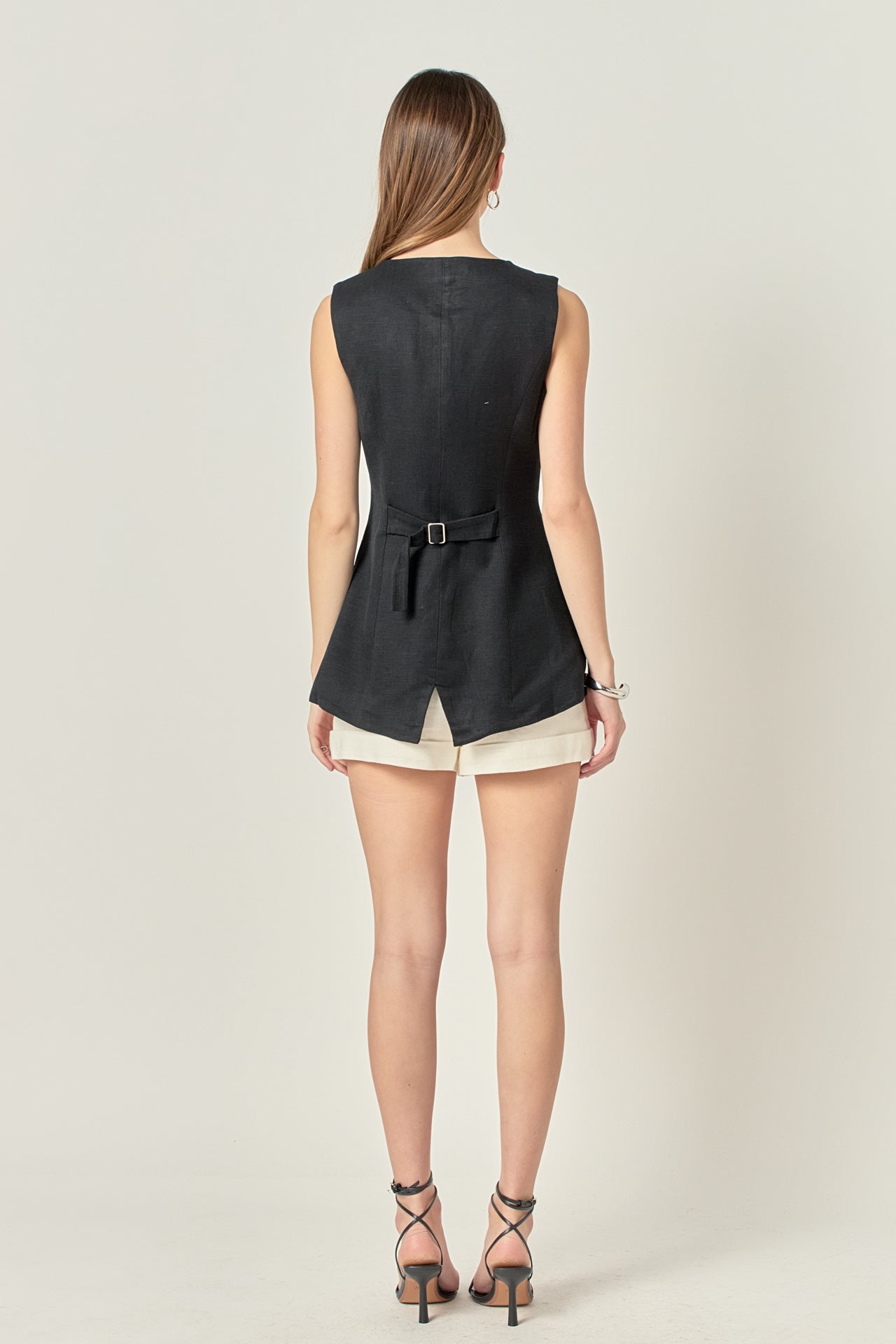 ENGLISH FACTORY - Linen Waistcoat - TOPS available at Objectrare