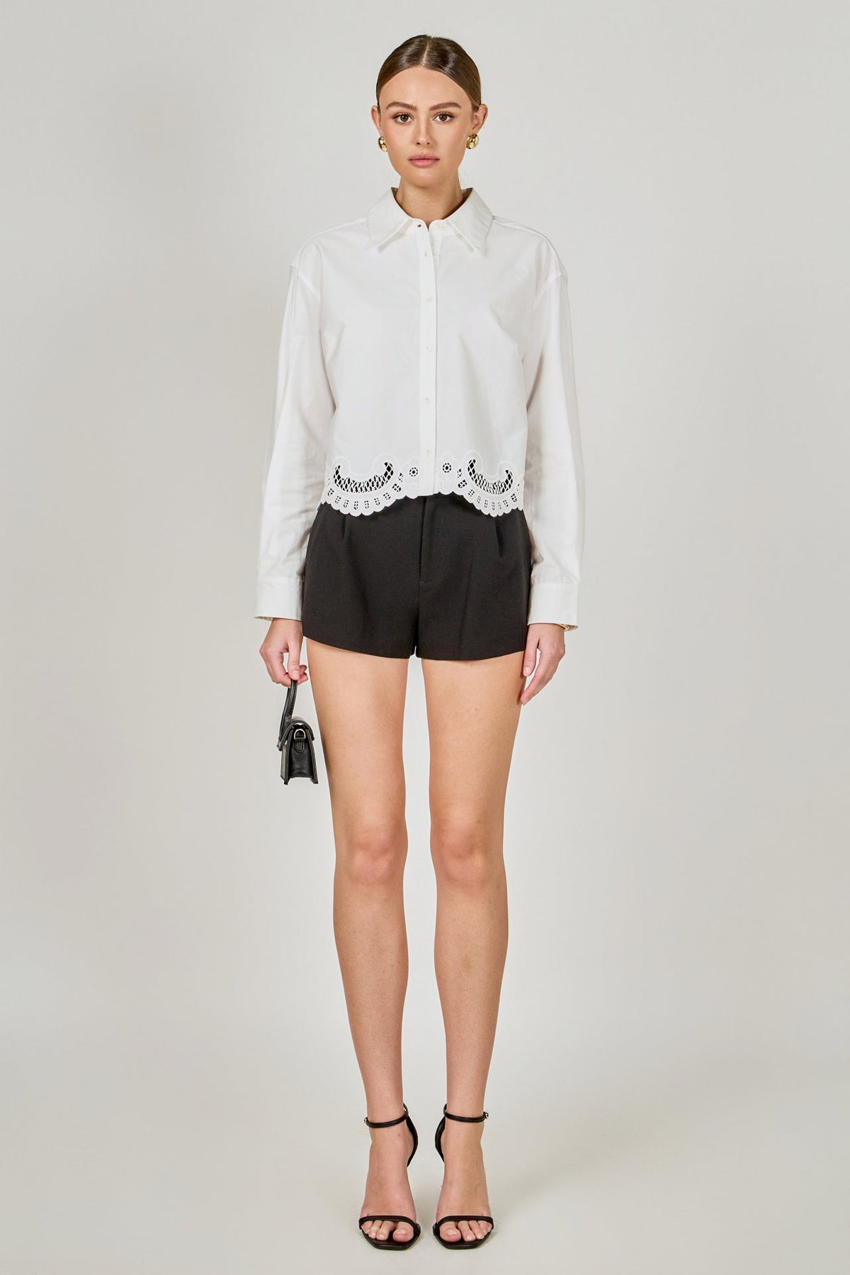ENDLESS ROSE - Embroidered Long Sleeve Blouse - TOPS available at Objectrare