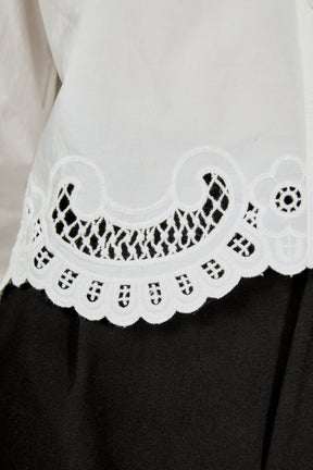 ENDLESS ROSE - Embroidered Long Sleeve Blouse - TOPS available at Objectrare