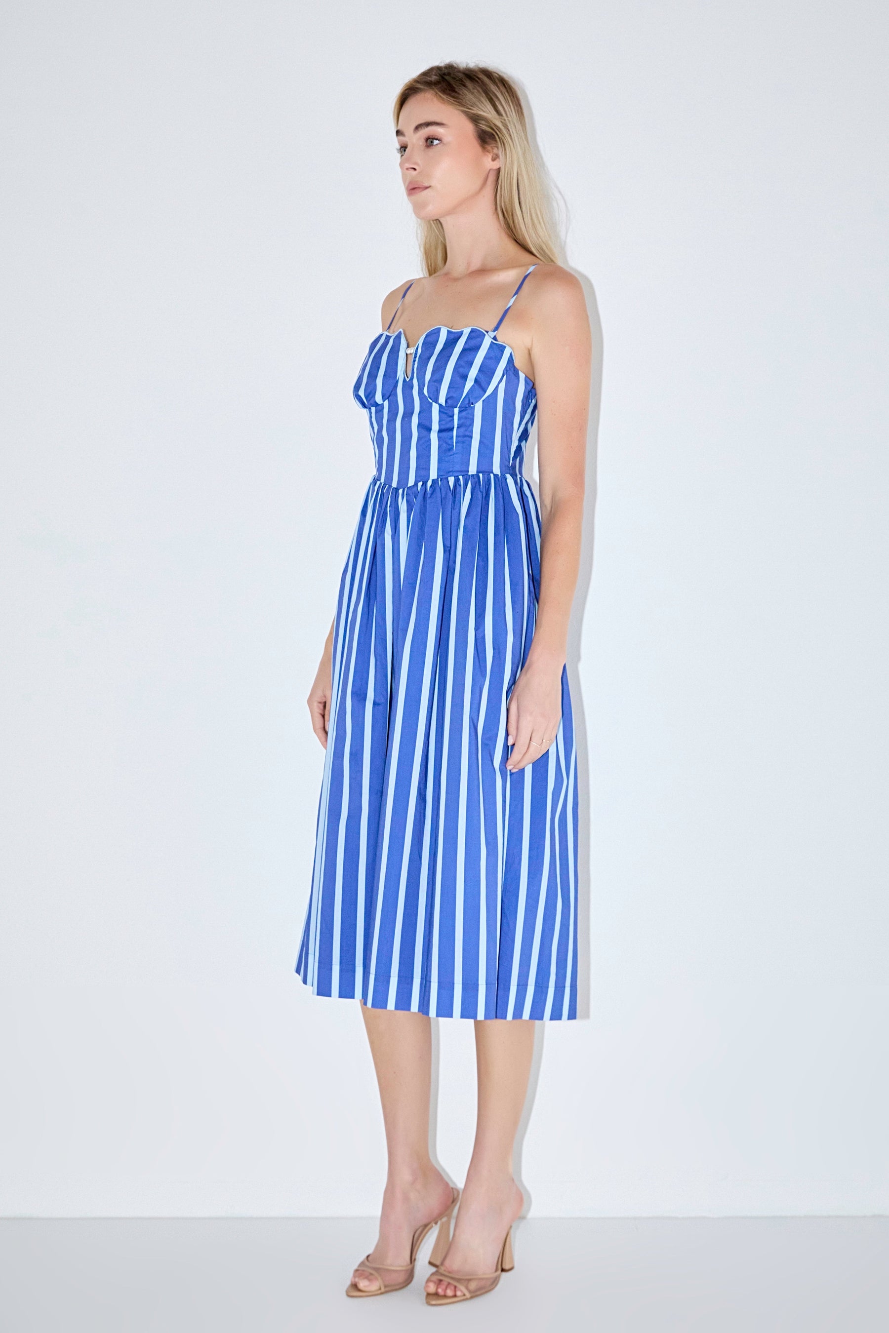 Marine Striped Maxi Dress