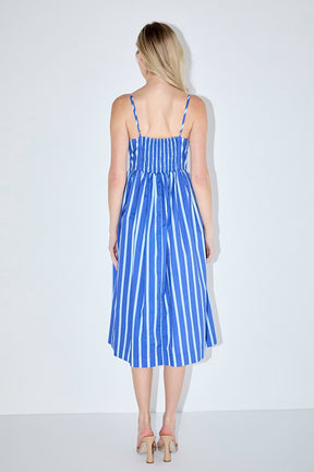 Marine Striped Maxi Dress