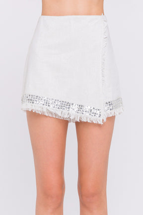 Sequins Detail Skort
