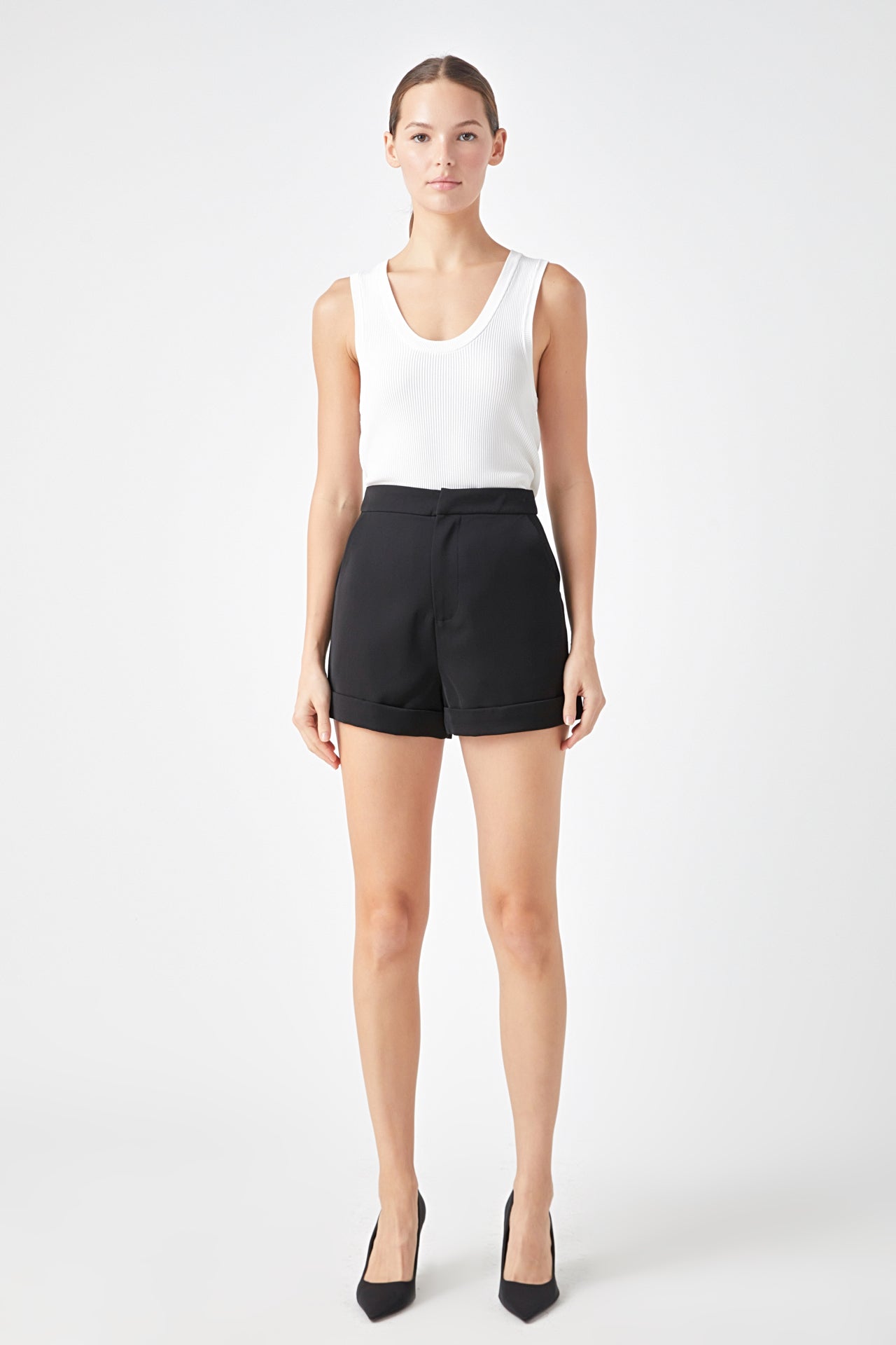 ENDLESS ROSE - Endless Rose - Tailored Basic Shorts - SHORTS available at Objectrare