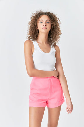 ENDLESS ROSE - Endless Rose - Tailored Basic Shorts - SHORTS available at Objectrare