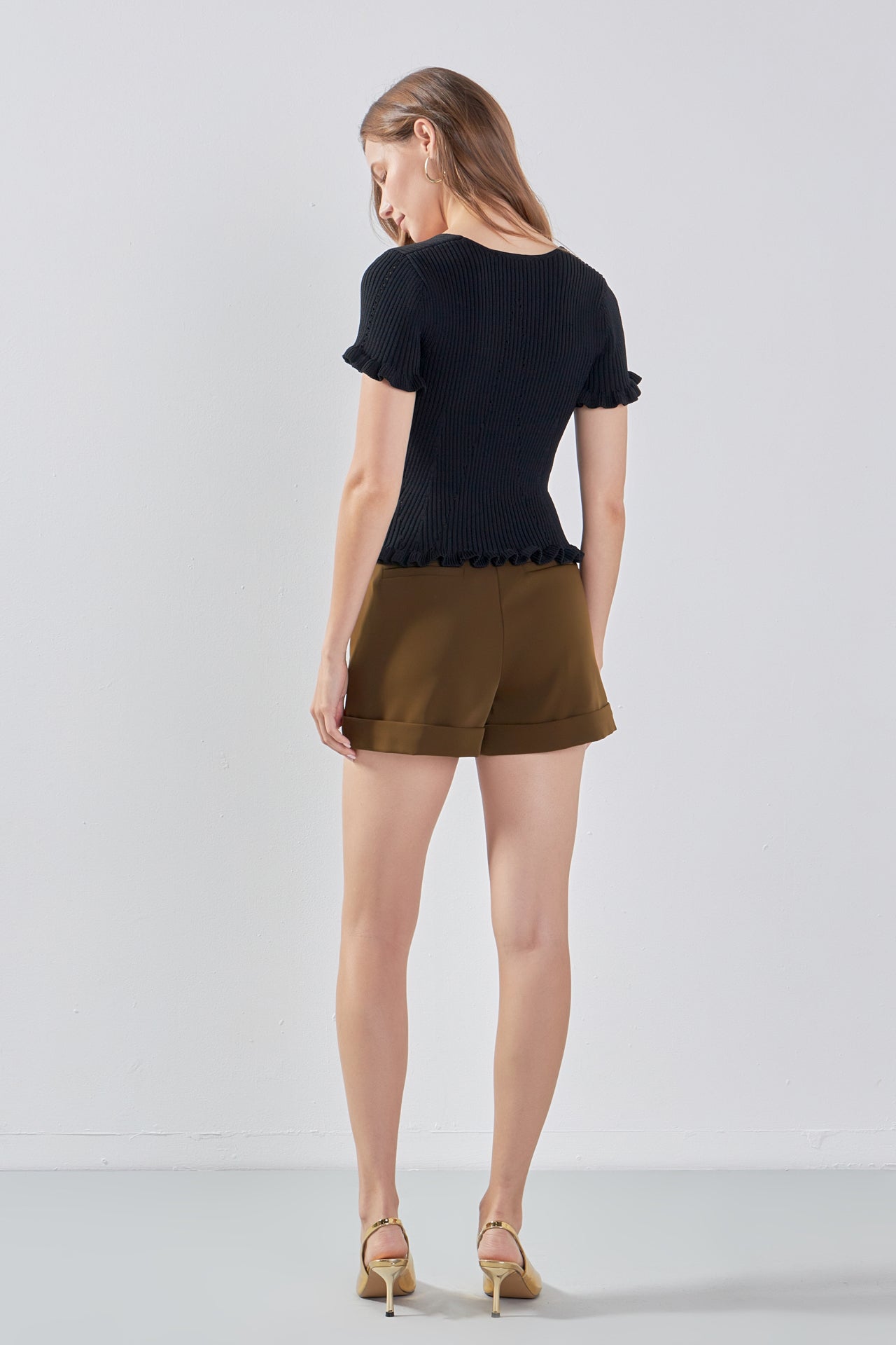 ENDLESS ROSE - Endless Rose - Tailored Basic Shorts - SHORTS available at Objectrare