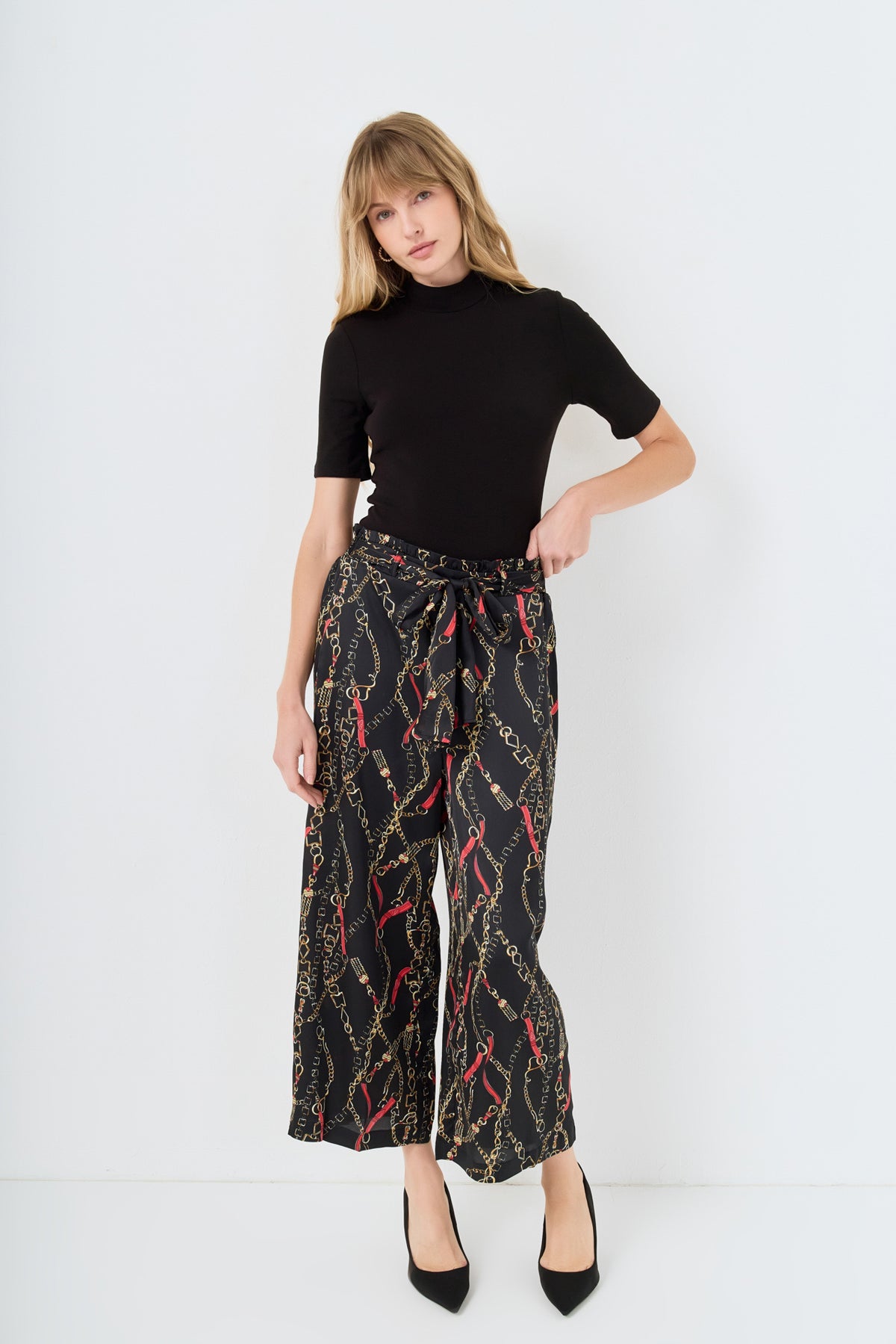 Chain Print Pants