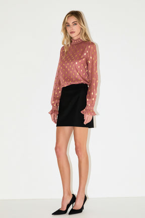 ENDLESS ROSE - Polka Dot Chiffon Blouse - SHIRTS & BLOUSES available at Objectrare