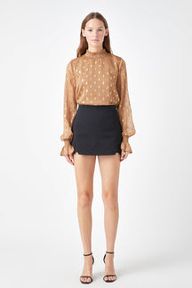 ENDLESS ROSE - Polka Dot Chiffon Blouse - SHIRTS & BLOUSES available at Objectrare