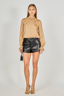 ENDLESS ROSE - Polka Dot Chiffon Blouse - SHIRTS & BLOUSES available at Objectrare