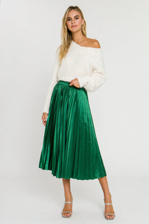 ENDLESS ROSE - Sunburst Pleated Skirt - SKIRTS available at Objectrare