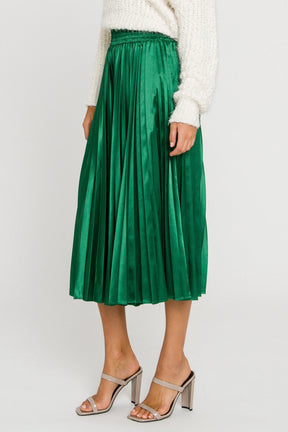 ENDLESS ROSE - Sunburst Pleated Skirt - SKIRTS available at Objectrare