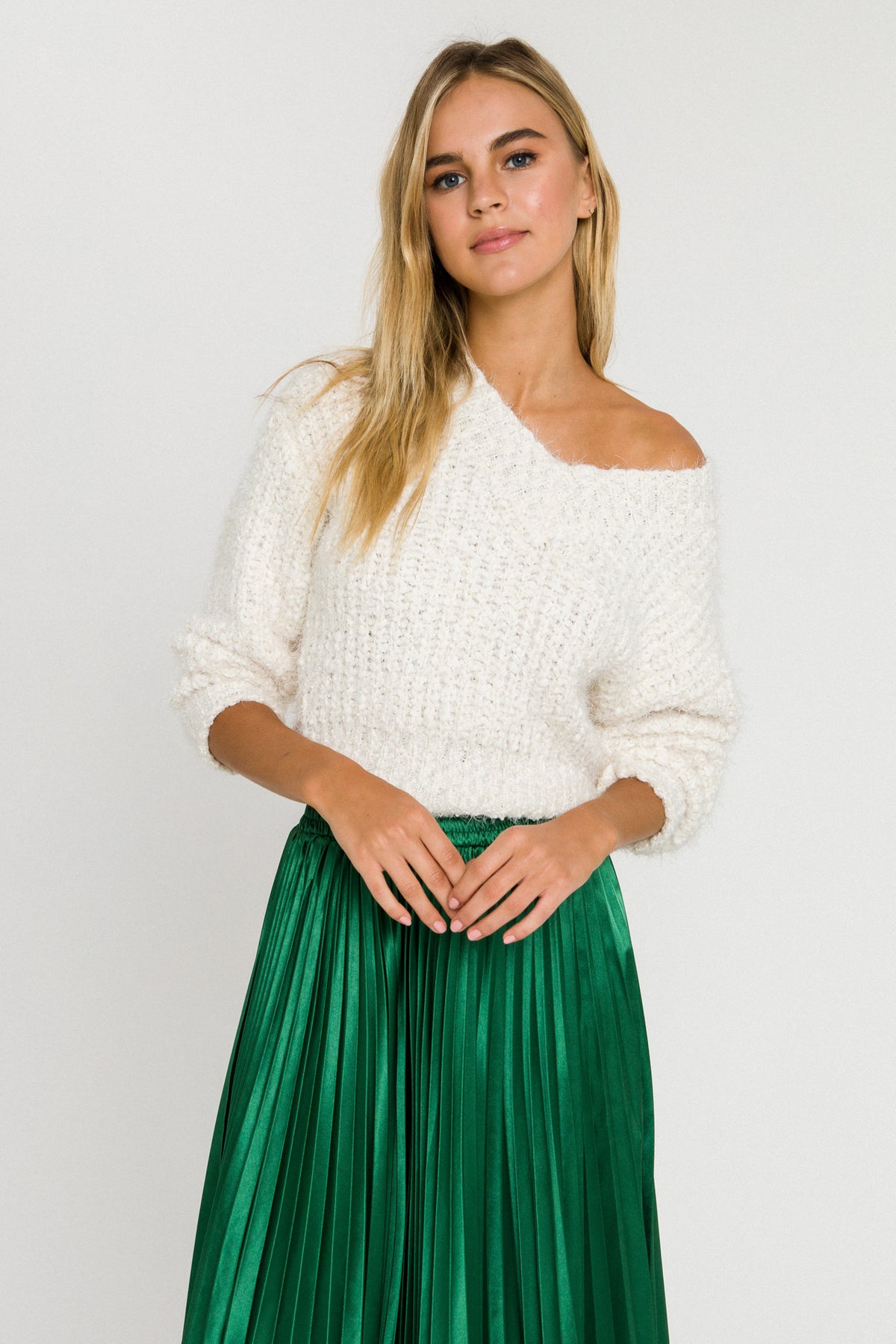 ENDLESS ROSE - Sunburst Pleated Skirt - SKIRTS available at Objectrare