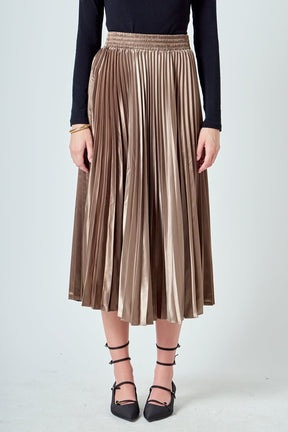 ENDLESS ROSE - Sunburst Pleated Skirt - SKIRTS available at Objectrare