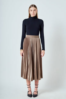 ENDLESS ROSE - Sunburst Pleated Skirt - SKIRTS available at Objectrare