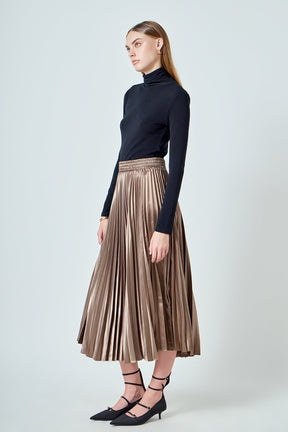 ENDLESS ROSE - Sunburst Pleated Skirt - SKIRTS available at Objectrare
